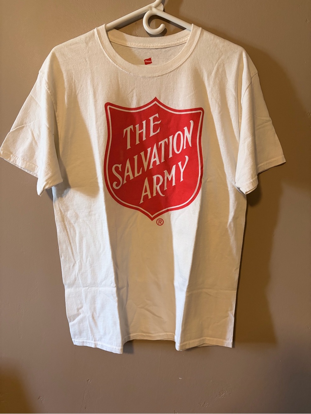 Kids White T‑Shirt with Red Logo